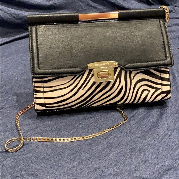 Gianni Bini Handbags - Gianni Bini Zebra Print Shoulder Bag